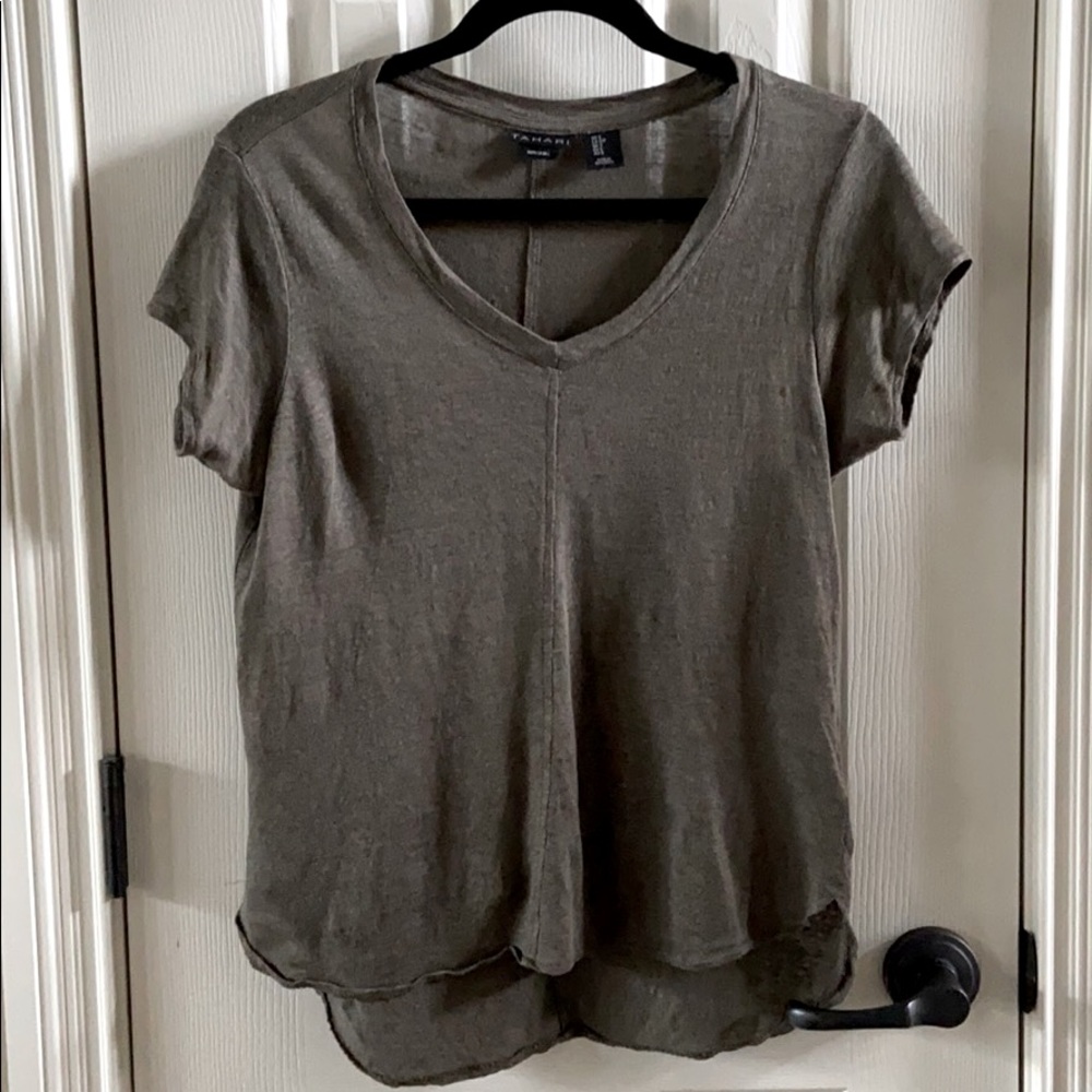 Olive Linen Top